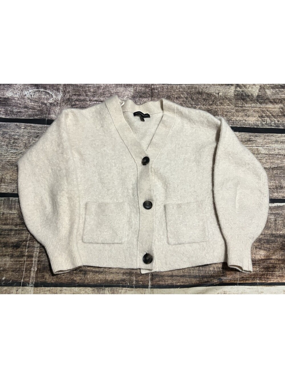 Banana Republic Cardigan Sweater Womens XS Wool Alpaca Stretch Button